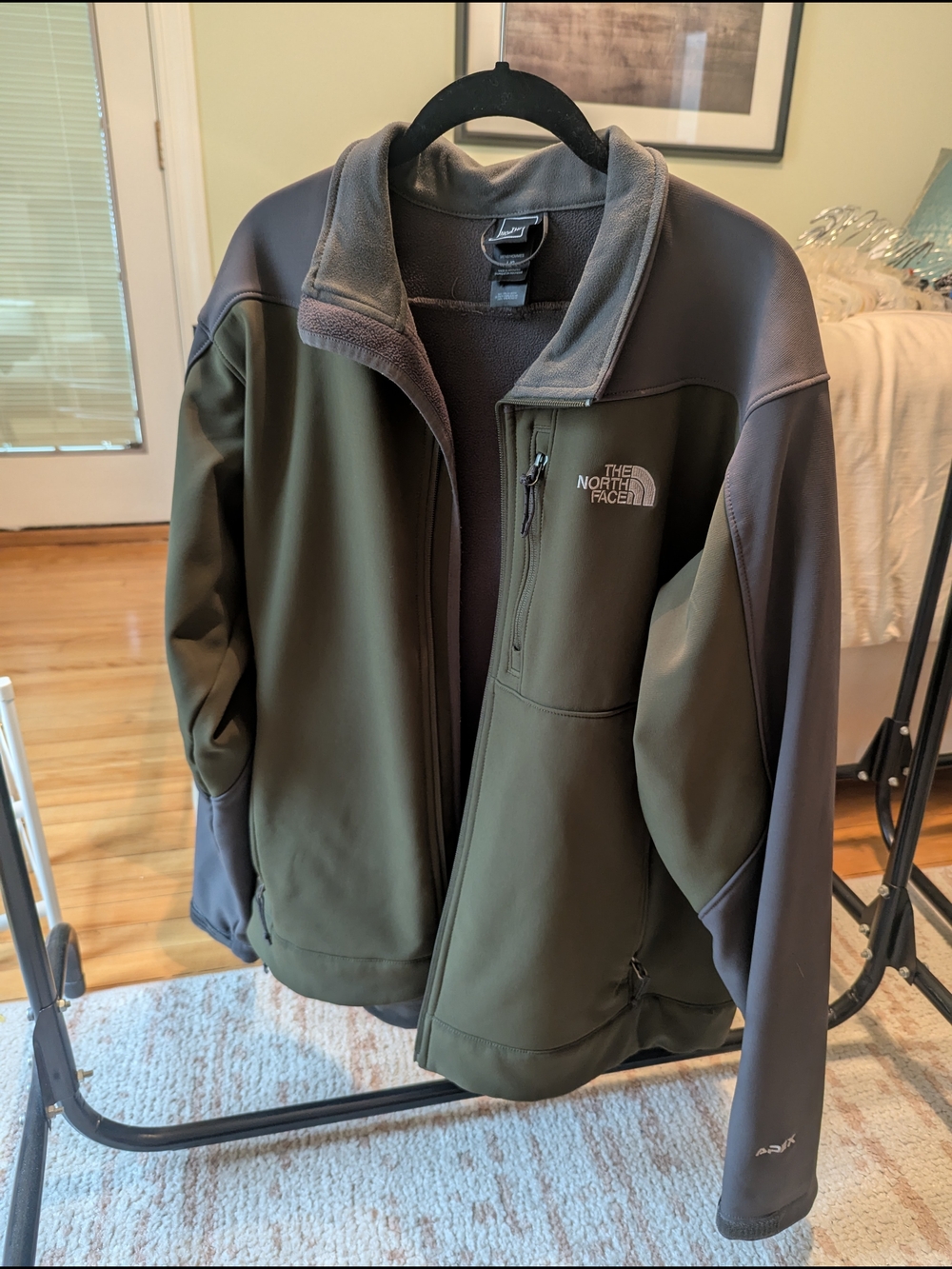 The North Face Olive Green & Gray Jacket